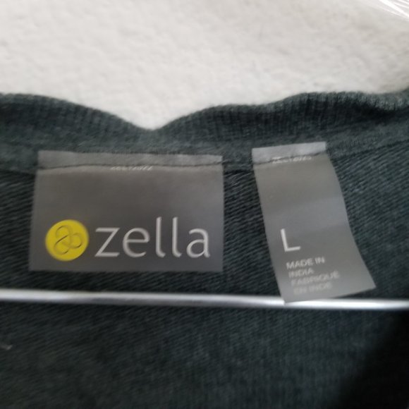 Zella Ruched Long Sleeve Sweatshirt Loungewear Comfy Casual Sz L - Picture 5 of 7